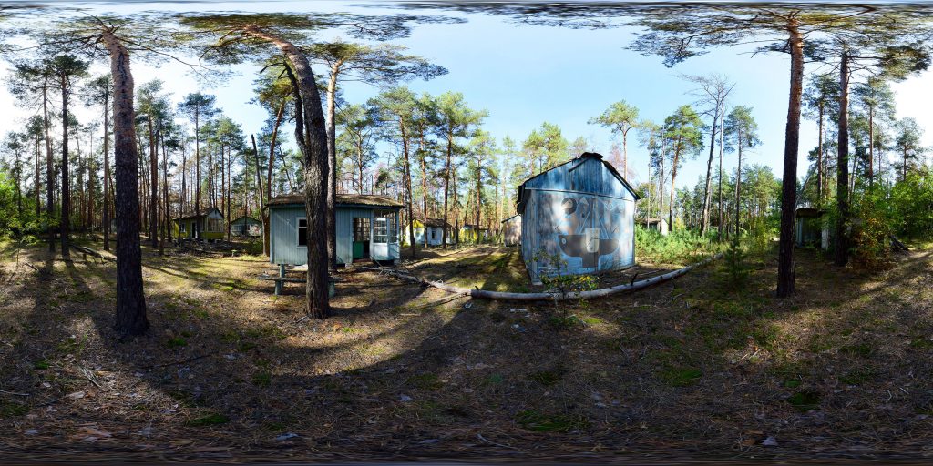 Abandoned children's camp emerald near the Chernobyl exclusion zone. Images by Bartosz Bryniarski