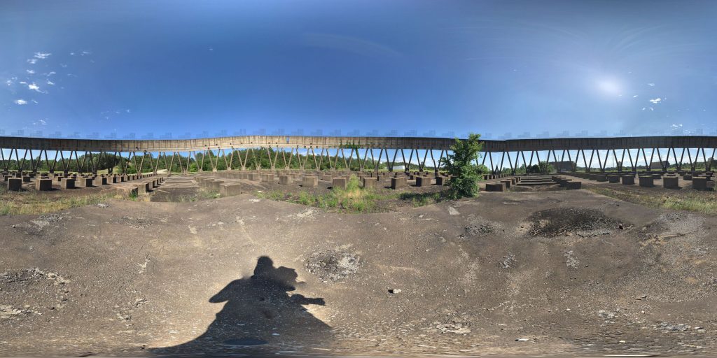 A 360-degree panoramic image captured at the Yellow Creek Nuclear Power Plant in Mississippi. Image by: Albert Duce