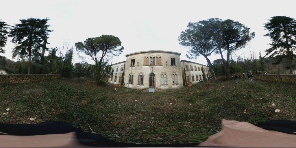 A 360-degree panoramic image outside one of the buildings at Volterra Lunatic Asylum in Volterra, Italy. Image by: Image by: Francesco Cellini