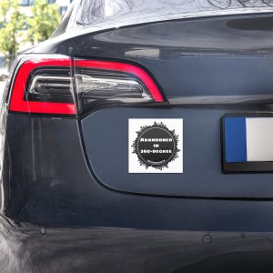 Abandoned in 360 Logo (Car magnet)