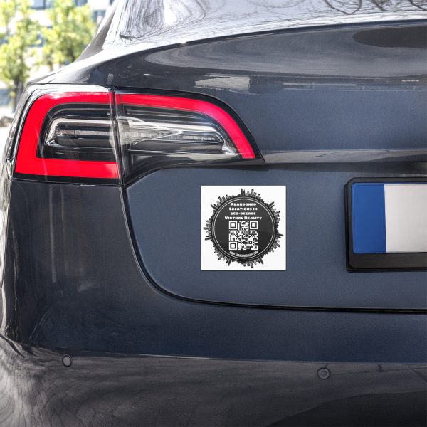 Abandoned in 360 QR Logo (Car magnets)