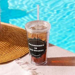 Abandoned in 360 Logo (Clear plastic tumbler)