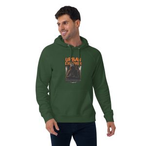 Urban Explorer 3 (Unisex eco raglan hoodie) - Image 4