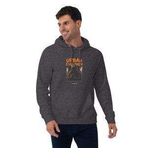Urban Explorer 3 (Unisex eco raglan hoodie) - Image 3