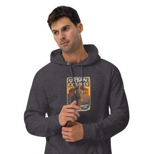 Urban Explorer 4 (Unisex eco raglan hoodie) - Image 3