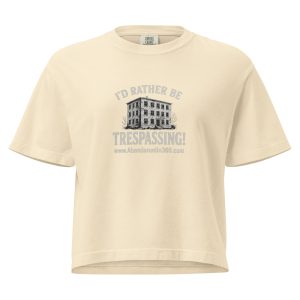 I'd Rather Be Trespassing 1 (Women’s heavyweight boxy tee) - Image 4