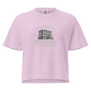 I'd Rather Be Trespassing 1 (Women’s heavyweight boxy tee) - Image 3