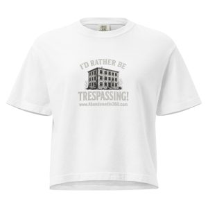 I'd Rather Be Trespassing 1 (Women’s heavyweight boxy tee) - Image 5
