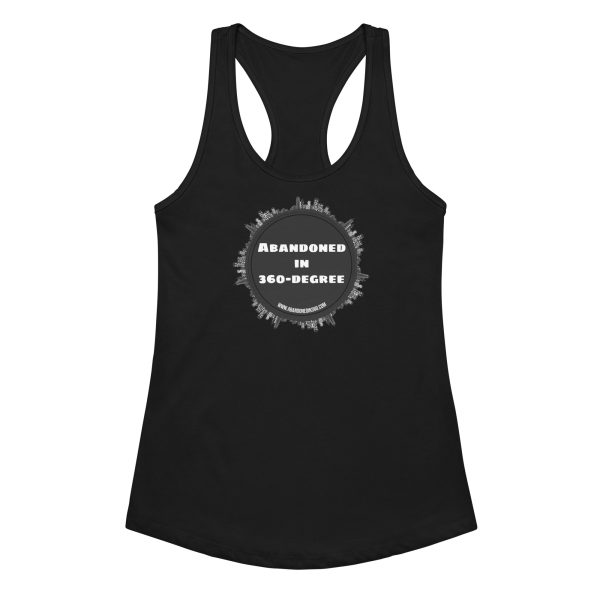 Abandoned in 360 logo (Women’s fitted racerback tank top)
