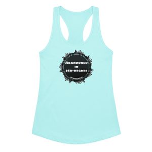 Abandoned in 360 logo (Women’s fitted racerback tank top) - Image 6