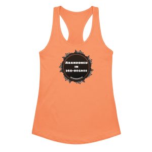 Abandoned in 360 logo (Women’s fitted racerback tank top) - Image 3