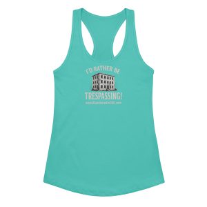 I'd Rather Be Trespassing 1 (Women’s fitted racerback tank top) - Image 4