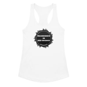 Abandoned in 360 logo (Women’s fitted racerback tank top) - Image 7