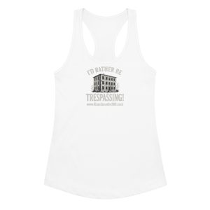 I'd Rather Be Trespassing 1 (Women’s fitted racerback tank top) - Image 7