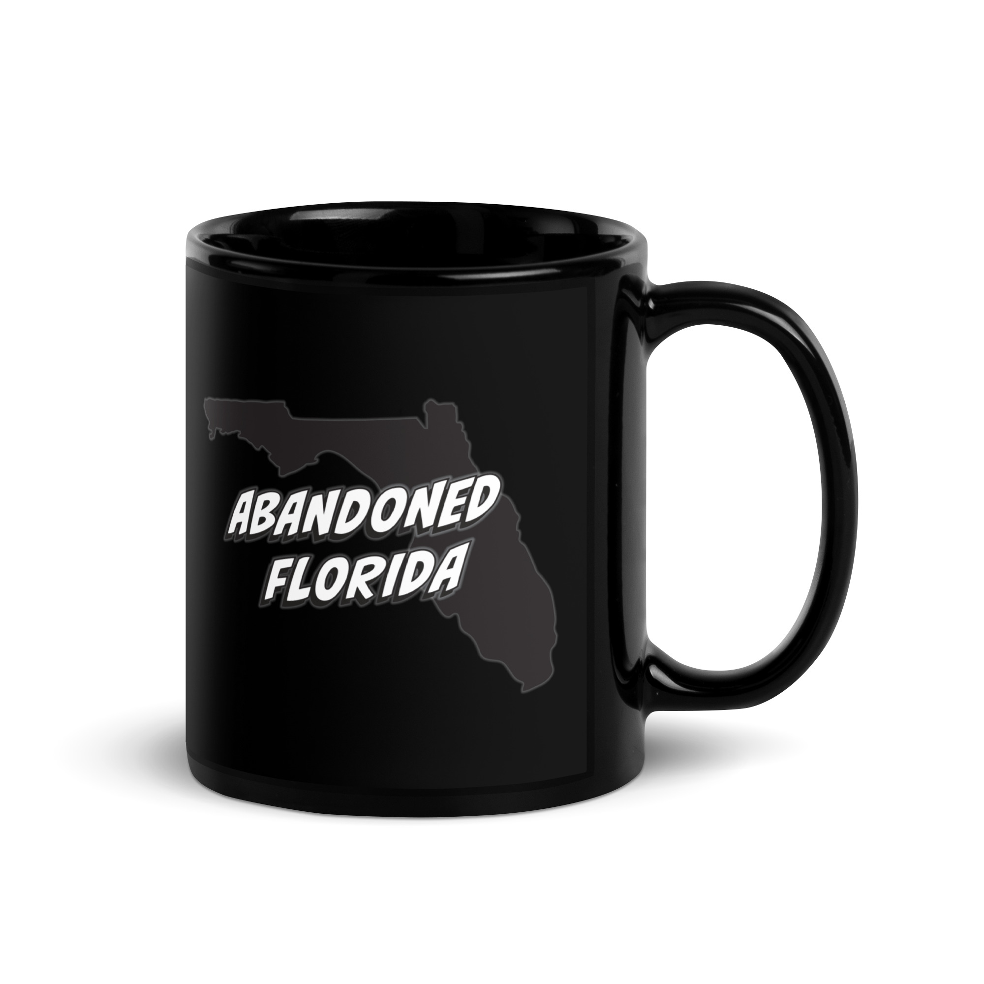 Abandoned Florida 1 (Black Glossy Mug) - Image 3