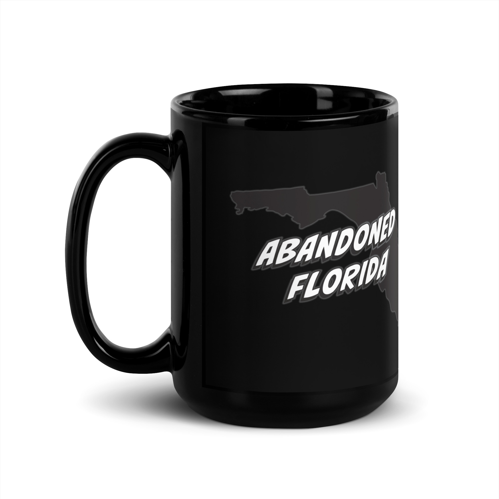 Abandoned Florida 1 (Black Glossy Mug) - Image 5