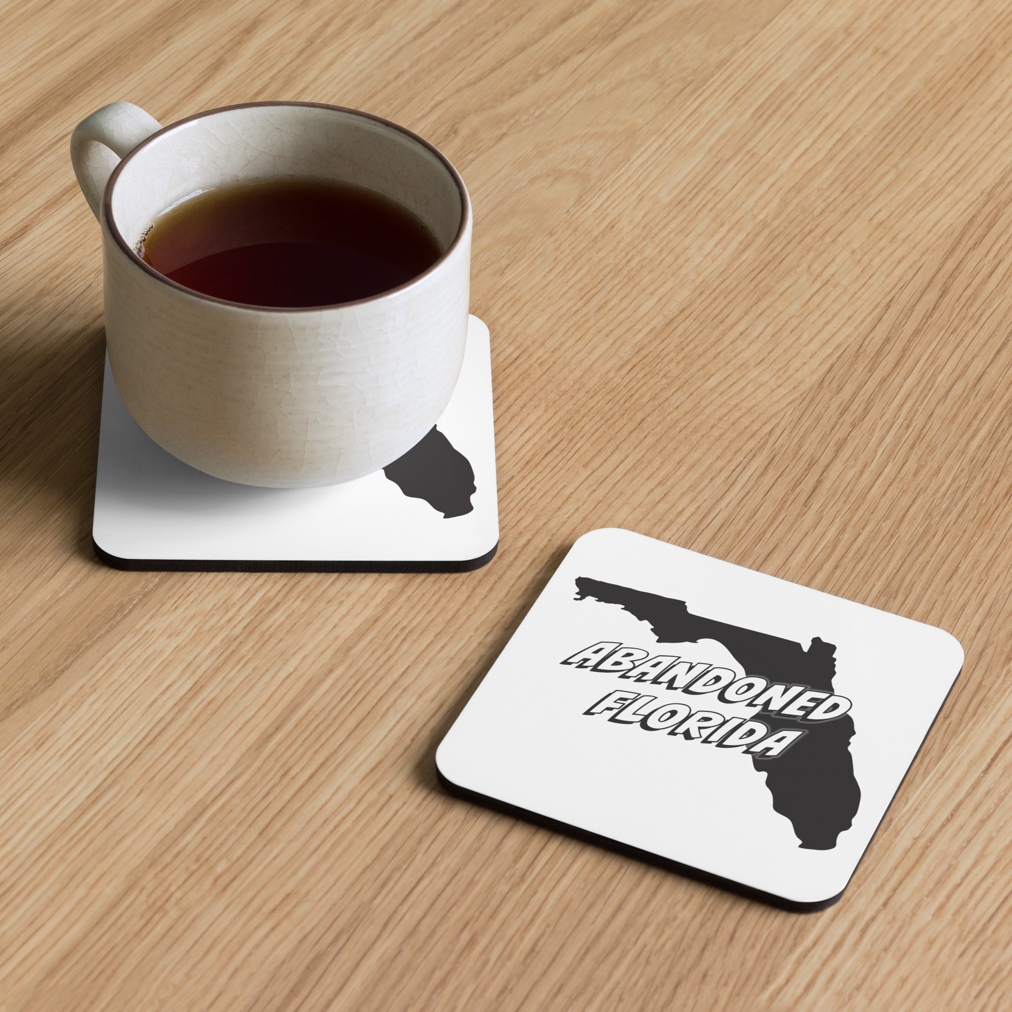 Abandoned Florida 1 (Cork-back coaster)