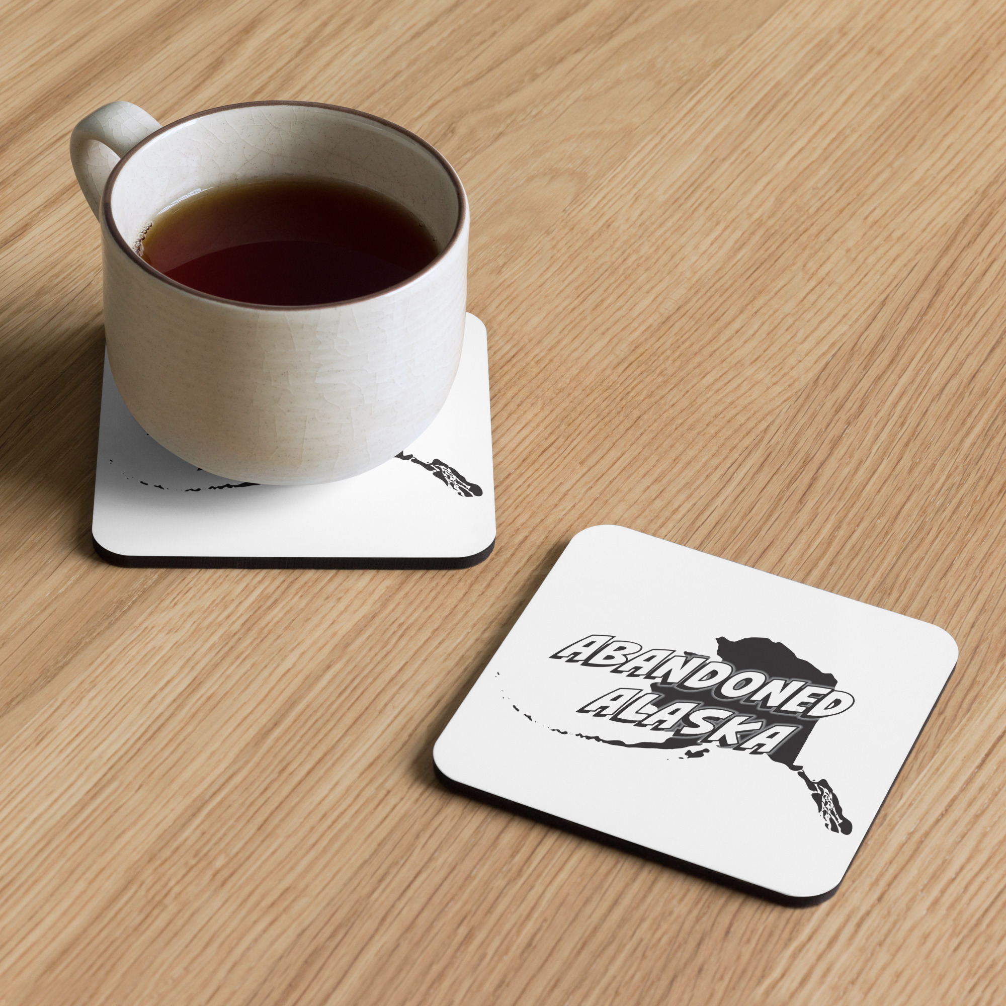 Abandoned Alaska 1 (Cork-back coaster)