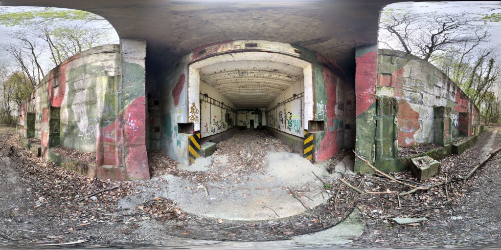 A 360-degree panoramic image at the abandoned Devinska Kobyla Missile Base in Slovakia. Photo by: Cirrus Sanofi