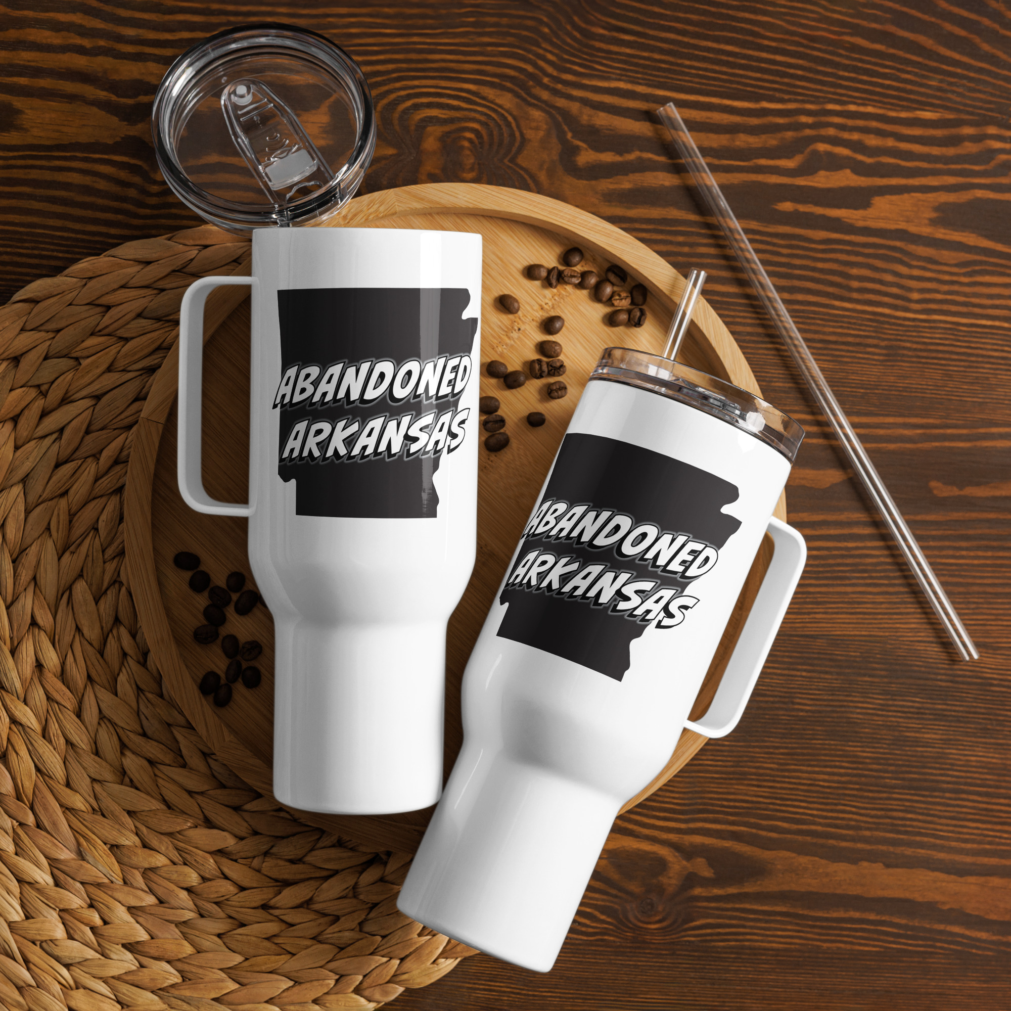 Abandoned Arkansas 1 (Travel mug with a handle)