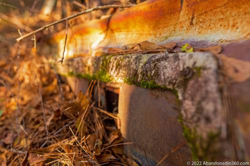 Abandoned vehicle along the Herky Huffman / Bull Creek Trail in St. Cloud, Florida.