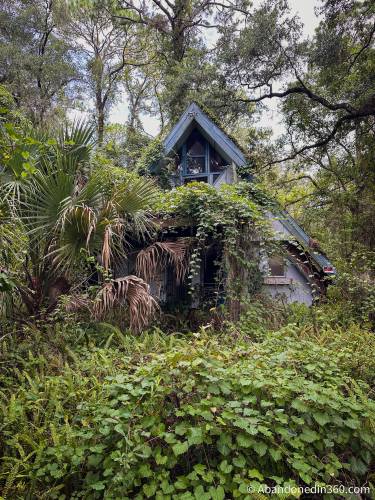 An abandoned A-Frame style house in Central Florida.