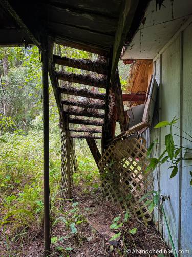 An abandoned A-Frame style house in Central Florida.