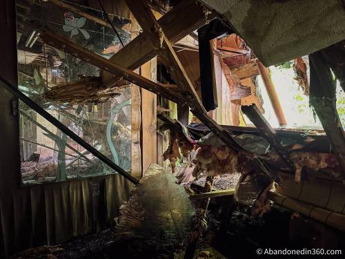 An abandoned A-Frame style house in Central Florida.