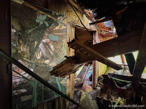 An abandoned A-Frame style house in Central Florida.