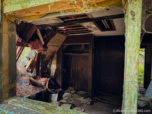 An abandoned A-Frame style house in Central Florida.