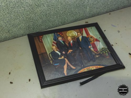 An abandoned Florida Highway Patrol Control Center