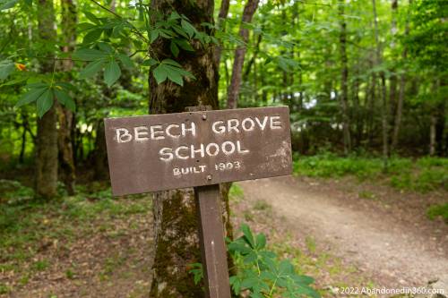 Photos of the historic Beech Grove School in North Carolina's Great Smokey Mountain National Park
