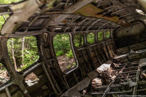 Browning Knob Plane Wreck at Waterrock Knob Trail.