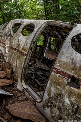 Browning Knob Plane Wreck at Waterrock Knob Trail.
