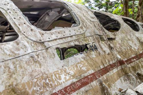 Browning Knob Plane Wreck at Waterrock Knob Trail.