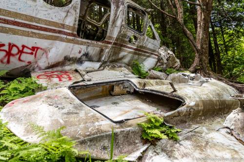 Browning Knob Plane Wreck at Waterrock Knob Trail.