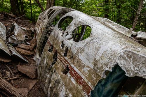 Browning Knob Plane Wreck at Waterrock Knob Trail.