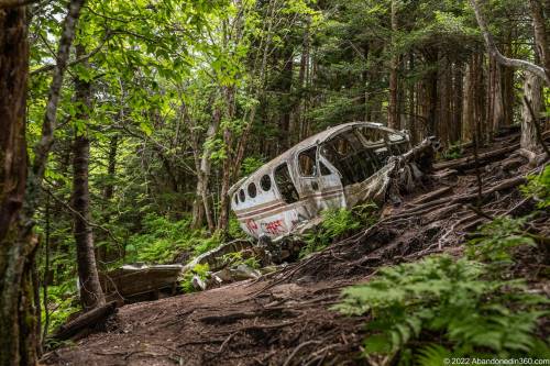 Browning Knob Plane Wreck at Waterrock Knob Trail.