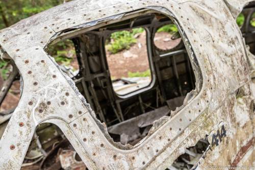Browning Knob Plane Wreck at Waterrock Knob Trail.