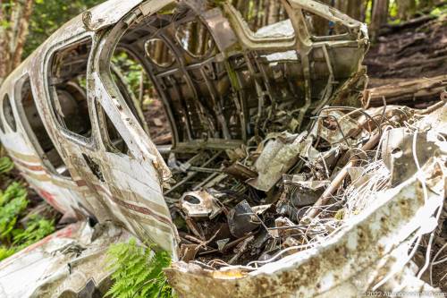 Browning Knob Plane Wreck at Waterrock Knob Trail.