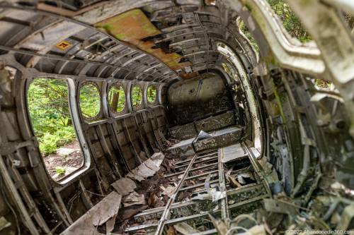 Browning Knob Plane Wreck at Waterrock Knob Trail.