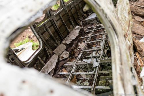 Browning Knob Plane Wreck at Waterrock Knob Trail.