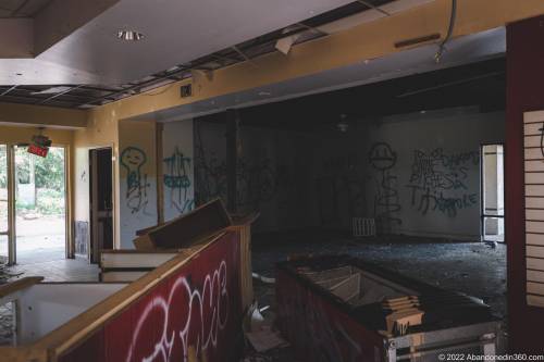 The abandoned paradise mini golf complex on Merritt Island, Florida.