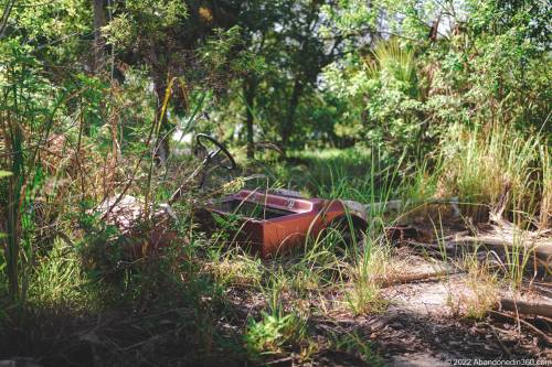 The abandoned paradise mini golf complex on Merritt Island, Florida.