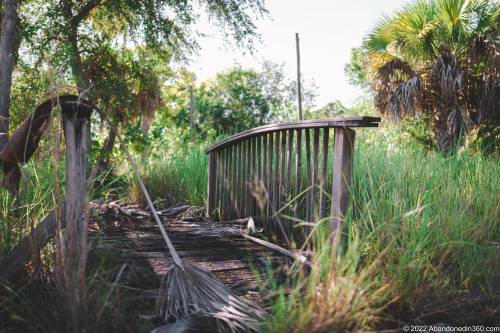 The abandoned paradise mini golf complex on Merritt Island, Florida.