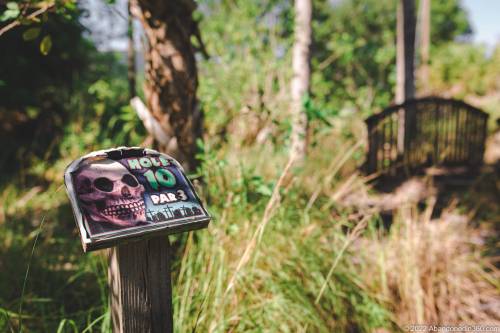 The abandoned paradise mini golf complex on Merritt Island, Florida.