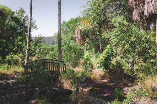 The abandoned paradise mini golf complex on Merritt Island, Florida.