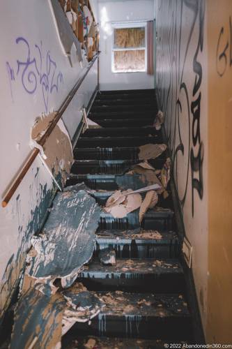 The abandoned paradise mini golf complex on Merritt Island, Florida.