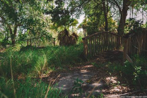 The abandoned paradise mini golf complex on Merritt Island, Florida.
