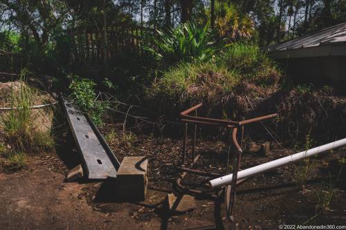 The abandoned paradise mini golf complex on Merritt Island, Florida.